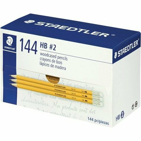 STAEDTLER PENCIL, PRESHRPND, #2HB, 144CT, 144PK STD13247C144ATH